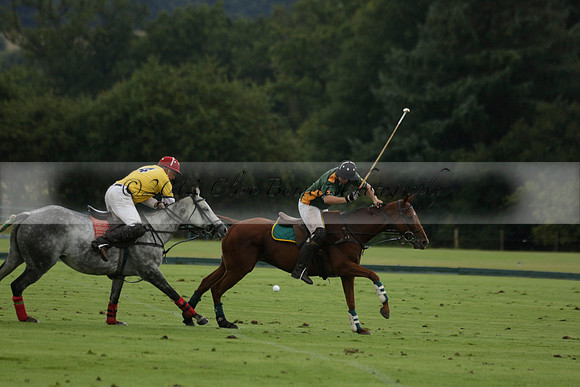 Maiz Dulce (green) v Las Esterellas (yellow) in the PSI Final polo match at Cowdray Park Polo Club on Ambersham 2 on Sunday 2013.09.08 www.polopictures.co.uk