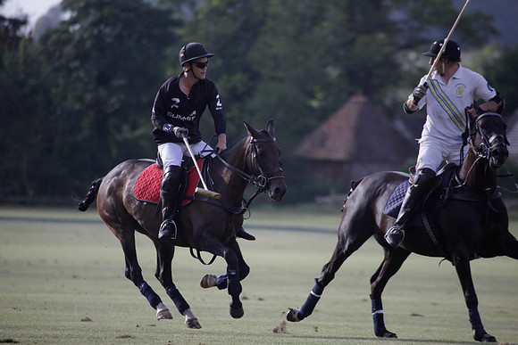 Summit v Combe Place in a West Sussex Cup polo match played on River at Cowdray Park Polo Club on Tuesday 21 August 2012