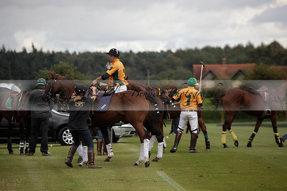 Maiz Dulce v Broadoak Farm in an Autumn Cup polo match played at Cowdray Park Polo Club on Wednesday 12 September 2012 on Ambersham 3.