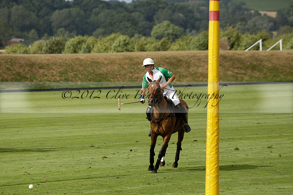 Jaeger Le Coultre (black)  v Wairakei Pastoral (white) in a Jaeger Le Coultre Holden White Cup polo match played on 29 July 2013 at Cowdray Park Polo Club on Brooksfieldwww.polopictures.co.uk