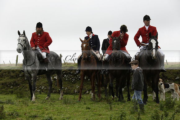 Devon & Somerset Staghounds meet at Larkbarrow Corner. North Devon. 2013.10.18 www.polopictures.co.uk