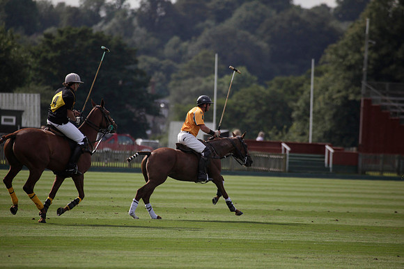 Montana v Maiz Dulce in the Uber 12 goal Final polo match played on Lawns 1 at Cowdray Park Polo Club on Sunday 26 August 2012