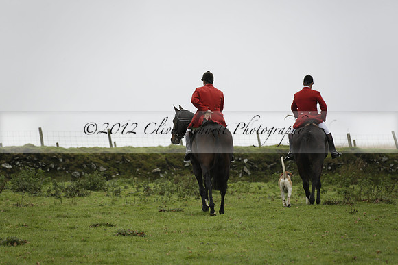 Devon & Somerset Staghounds meet at Larkbarrow Corner. North Devon. 2013.10.18 www.polopictures.co.uk