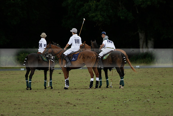 The Blue Jackets Cup polo match played between Maize Dulce (green) vs Home Farm (white) At the New Forest Polo Club on Sunday 18 August 2013
