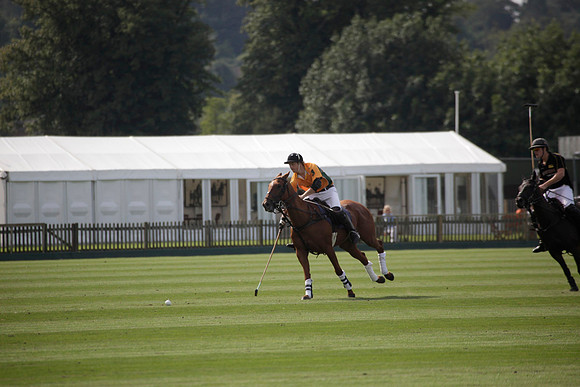 Montana v Maiz Dulce in the Uber 12 goal Final polo match played on Lawns 1 at Cowdray Park Polo Club on Sunday 26 August 2012