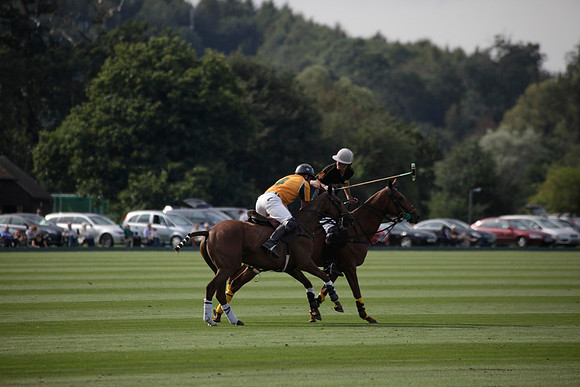 Montana v Maiz Dulce in the Uber 12 goal Final polo match played on Lawns 1 at Cowdray Park Polo Club on Sunday 26 August 2012