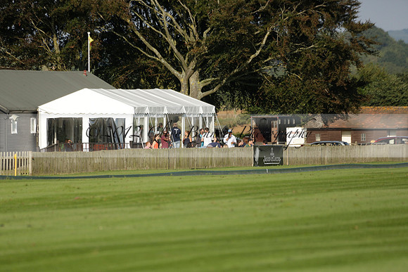 Pluma Negra (white) v Shoreline (black) in the Brecknock Cup Subsidiary final polo match played on Sunday 25 August 2013 at Cowdray Park Polo Club on Ambersham 1. 2013.10.12 www.polopictures.co.uk