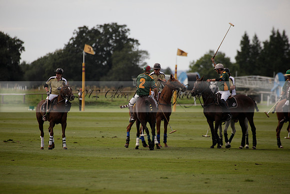 Maiz Dulce v Combe in a Brecknock Cup polo match played on Ambersham 2 at Cowdray Park Polo Club on Friday 17 August 2012