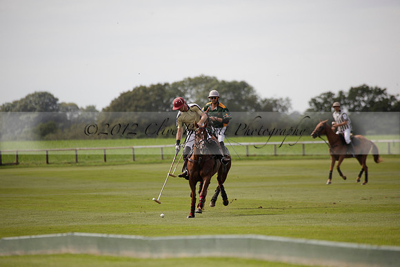 Maiz Dulce v Combe in a Brecknock Cup polo match played on Ambersham 2 at Cowdray Park Polo Club on Friday 17 August 2012