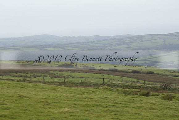 Devon & Somerset Staghounds meet at Larkbarrow Corner. North Devon. 2013.10.18 www.polopictures.co.uk