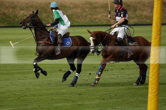 Jaeger Le Coultre (black)  v Wairakei Pastoral (white) in a Jaeger Le Coultre Holden White Cup polo match played on 29 July 2013 at Cowdray Park Polo Club on Brooksfieldwww.polopictures.co.uk