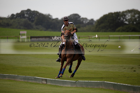 Maiz Dulce v Combe in a Brecknock Cup polo match played on Ambersham 2 at Cowdray Park Polo Club on Friday 17 August 2012
