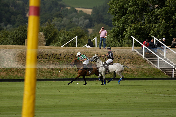 Jaeger Le Coultre (black)  v Wairakei Pastoral (white) in a Jaeger Le Coultre Holden White Cup polo match played on 29 July 2013 at Cowdray Park Polo Club on Brooksfieldwww.polopictures.co.uk