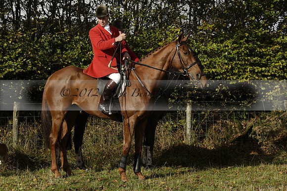 Devon & Somerset StagHounds meet at Five Cross Ways on Thursday 17 October 2013. 2013.10.17 www.polopictures.co.uk