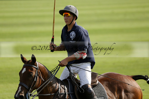 Pandas (white) v Home Farm (navy) in a Park House West Sussex Cup Polo match on Brooksfield at Cowdray Park Polo Club on Friday 30 August 2013. 2013.08.30 www.polopictures.co.uk