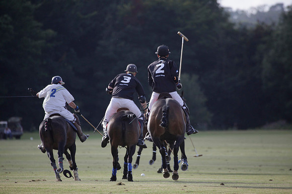Summit v Combe Place in a West Sussex Cup polo match played on River at Cowdray Park Polo Club on Tuesday 21 August 2012