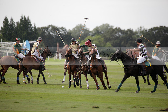 Maiz Dulce v Combe in a Brecknock Cup polo match played on Ambersham 2 at Cowdray Park Polo Club on Friday 17 August 2012