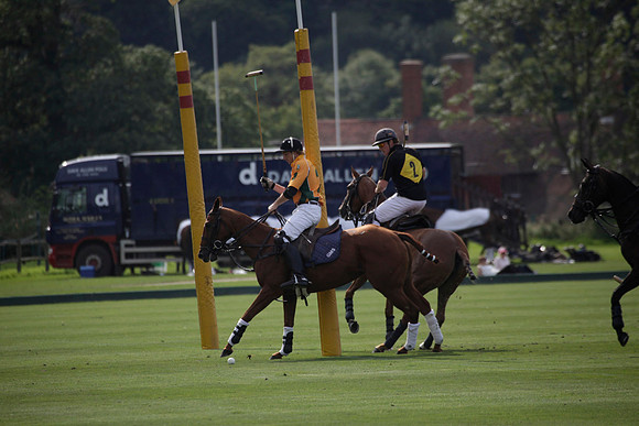 Montana v Maiz Dulce in the Uber 12 goal Final polo match played on Lawns 1 at Cowdray Park Polo Club on Sunday 26 August 2012