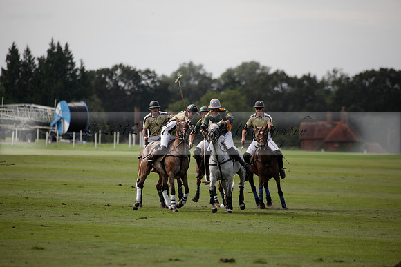 Maiz Dulce v Combe in a Brecknock Cup polo match played on Ambersham 2 at Cowdray Park Polo Club on Friday 17 August 2012