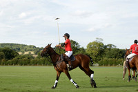 Ice Craft (red) v Hincha Pelota (black) in a Lodsworth Cup Polo match on Ambersham 5 at Cowdray Park Polo Club on Friday 30 August 2013. 2013.08.30 www.polopictures.co.uk