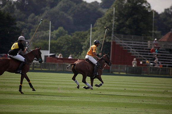 Montana v Maiz Dulce in the Uber 12 goal Final polo match played on Lawns 1 at Cowdray Park Polo Club on Sunday 26 August 2012