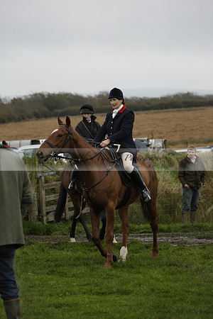 Devon & Somerset Staghounds meet at Larkbarrow Corner. North Devon. 2013.10.18 www.polopictures.co.uk