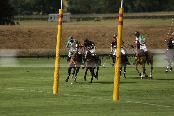 Jaeger Le Coultre (black)  v Wairakei Pastoral (white) in a Jaeger Le Coultre Holden White Cup polo match played on 29 July 2013 at Cowdray Park Polo Club on Brooksfieldwww.polopictures.co.uk