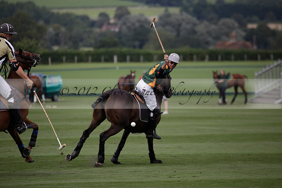 Maiz Dulce v Combe in a Brecknock Cup polo match played on Ambersham 2 at Cowdray Park Polo Club on Friday 17 August 2012