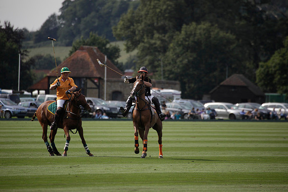 Montana v Maiz Dulce in the Uber 12 goal Final polo match played on Lawns 1 at Cowdray Park Polo Club on Sunday 26 August 2012
