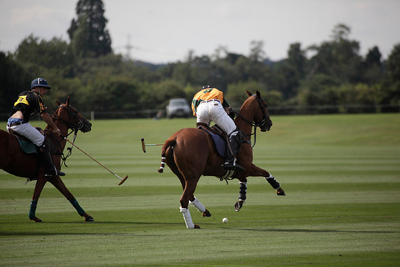 Montana v Maiz Dulce in the Uber 12 goal Final polo match played on Lawns 1 at Cowdray Park Polo Club on Sunday 26 August 2012