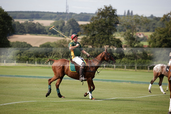 Maiz Dulce v Combe in a Brecknock Cup polo match played on Ambersham 2 at Cowdray Park Polo Club on Friday 17 August 2012