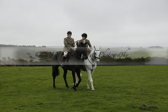 Devon & Somerset Staghounds meet at Larkbarrow Corner. North Devon. 2013.10.18 www.polopictures.co.uk