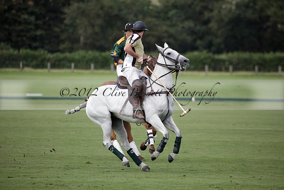 Maiz Dulce v Combe in a Brecknock Cup polo match played on Ambersham 2 at Cowdray Park Polo Club on Friday 17 August 2012