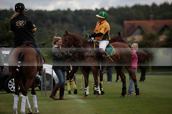 Maiz Dulce v Broadoak Farm in an Autumn Cup polo match played at Cowdray Park Polo Club on Wednesday 12 September 2012 on Ambersham 3.