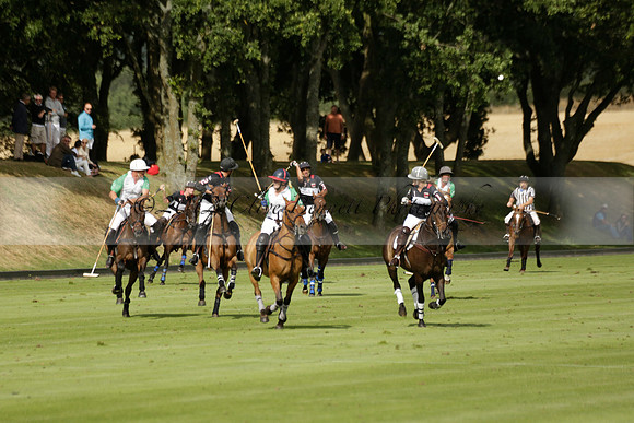 Jaeger Le Coultre (black)  v Wairakei Pastoral (white) in a Jaeger Le Coultre Holden White Cup polo match played on 29 July 2013 at Cowdray Park Polo Club on Brooksfieldwww.polopictures.co.uk