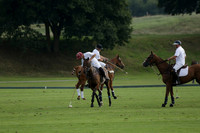 Pluma Negra (white) v Shoreline (black) in the Brecknock Cup Subsidiary final polo match played on Sunday 25 August 2013 at Cowdray Park Polo Club on Ambersham 1. 2013.10.12 www.polopictures.co.uk
