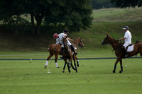 Pluma Negra (white) v Shoreline (black) in the Brecknock Cup Subsidiary final polo match played on Sunday 25 August 2013 at Cowdray Park Polo Club on Ambersham 1. 2013.10.12 www.polopictures.co.uk