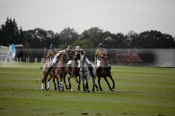 Maiz Dulce v Combe in a Brecknock Cup polo match played on Ambersham 2 at Cowdray Park Polo Club on Friday 17 August 2012
