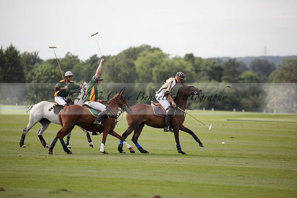 Maiz Dulce v Combe in a Brecknock Cup polo match played on Ambersham 2 at Cowdray Park Polo Club on Friday 17 August 2012