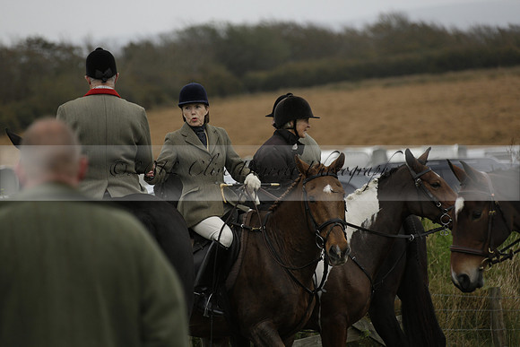 Devon & Somerset Staghounds meet at Larkbarrow Corner. North Devon. 2013.10.18 www.polopictures.co.uk