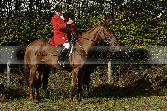 Devon & Somerset StagHounds meet at Five Cross Ways on Thursday 17 October 2013. 2013.10.17 www.polopictures.co.uk