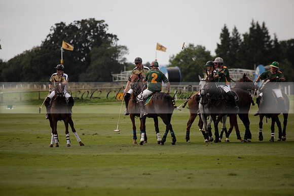 Maiz Dulce v Combe in a Brecknock Cup polo match played on Ambersham 2 at Cowdray Park Polo Club on Friday 17 August 2012
