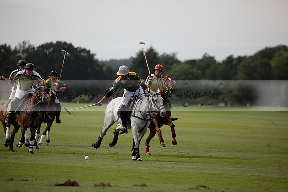 Maiz Dulce v Combe in a Brecknock Cup polo match played on Ambersham 2 at Cowdray Park Polo Club on Friday 17 August 2012