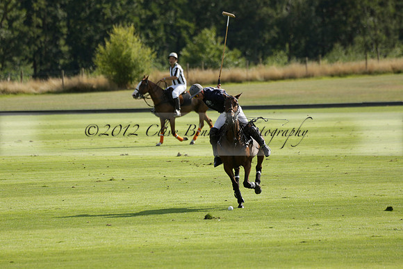 Pandas (white) v Home Farm (navy) in a Park House West Sussex Cup Polo match on Brooksfield at Cowdray Park Polo Club on Friday 30 August 2013. 2013.08.30 www.polopictures.co.uk
