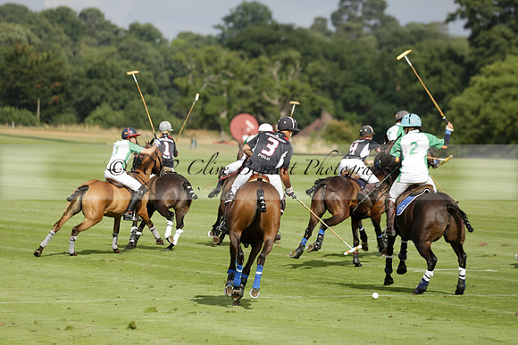 Jaeger Le Coultre (black)  v Wairakei Pastoral (white) in a Jaeger Le Coultre Holden White Cup polo match played on 29 July 2013 at Cowdray Park Polo Club on Brooksfieldwww.polopictures.co.uk
