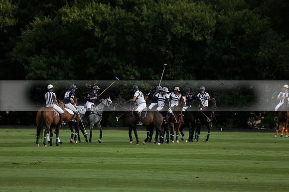 Pandas (white) v Home Farm (navy) in a Park House West Sussex Cup Polo match on Brooksfield at Cowdray Park Polo Club on Friday 30 August 2013. 2013.08.30 www.polopictures.co.uk