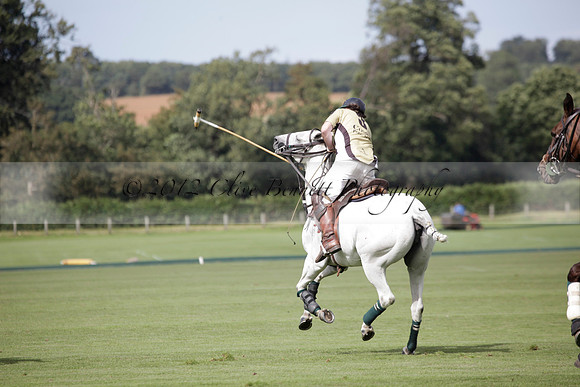 Maiz Dulce v Combe in a Brecknock Cup polo match played on Ambersham 2 at Cowdray Park Polo Club on Friday 17 August 2012