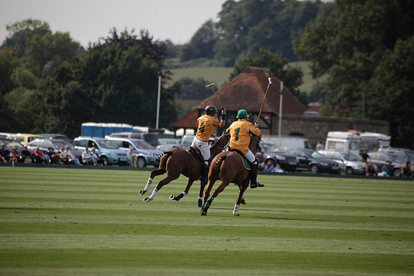 Montana v Maiz Dulce in the Uber 12 goal Final polo match played on Lawns 1 at Cowdray Park Polo Club on Sunday 26 August 2012
