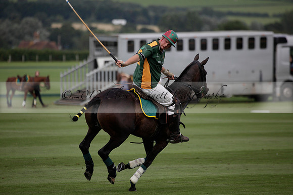 Maiz Dulce v Combe in a Brecknock Cup polo match played on Ambersham 2 at Cowdray Park Polo Club on Friday 17 August 2012