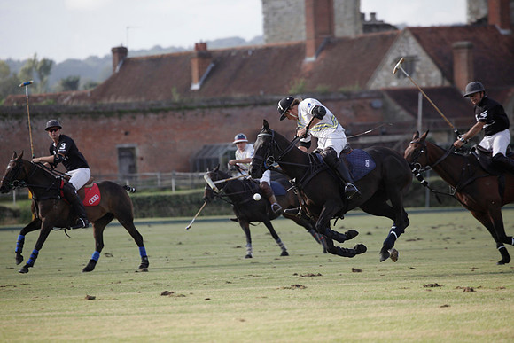 Summit v Combe Place in a West Sussex Cup polo match played on River at Cowdray Park Polo Club on Tuesday 21 August 2012